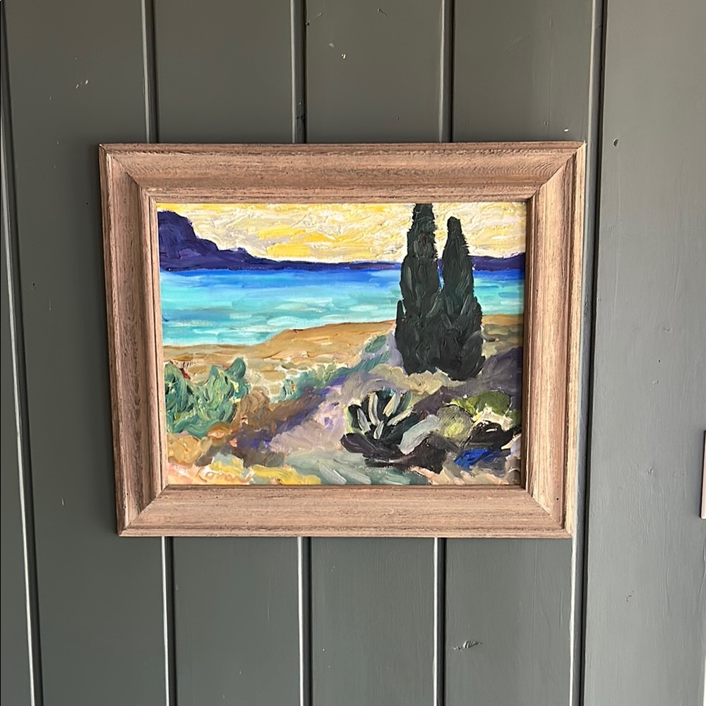 Southwest Landscape Oil Painting Signed by Artist Lorna Terrell